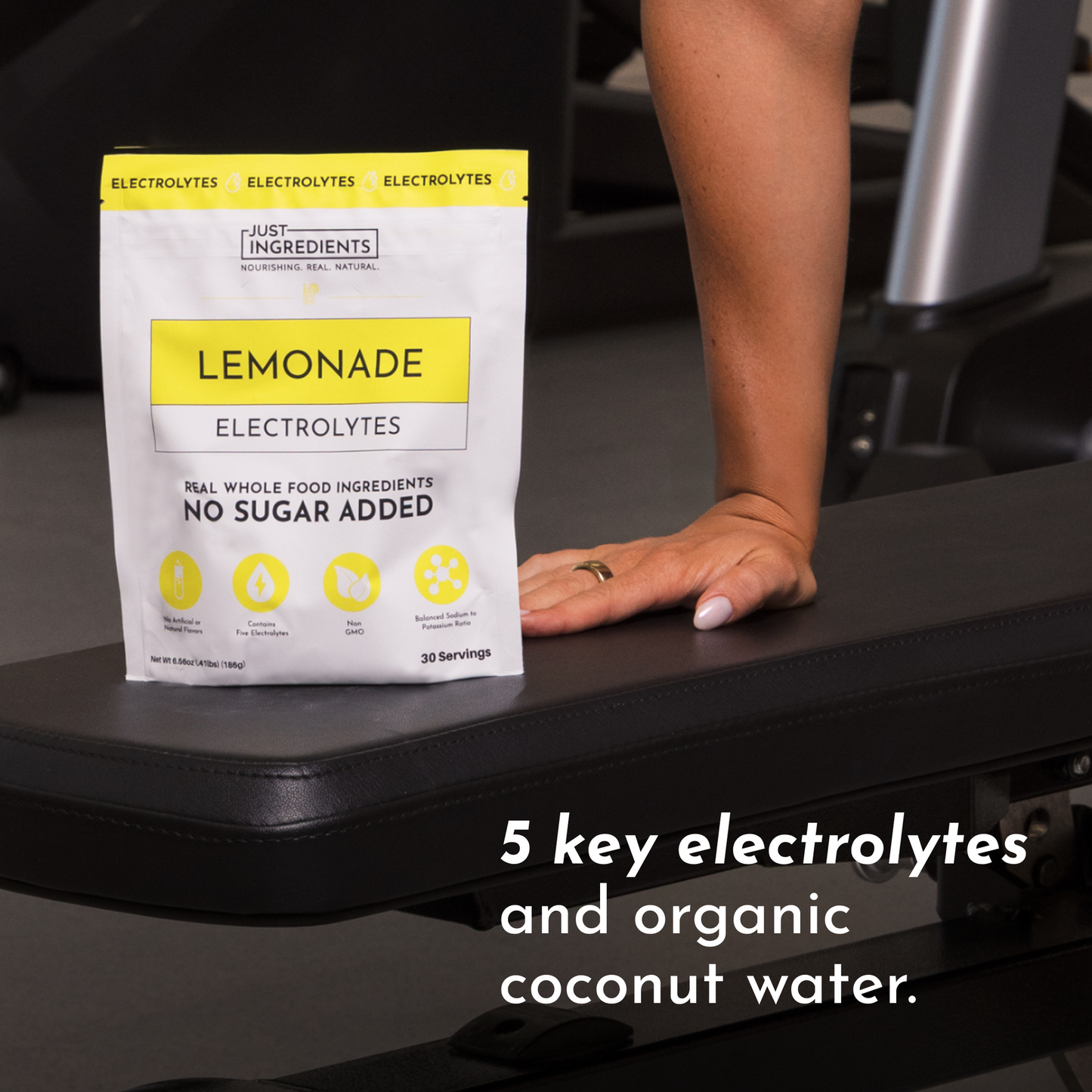 JUST INGREDIENTS Electrolytes  Hydration Powder  10 Stick Packets