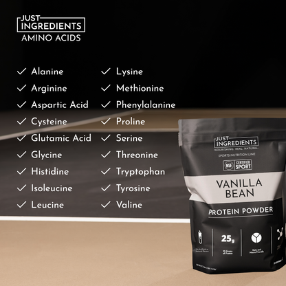 JUST INGREDIENTS Protein Powder, 20 Servings, Supports Muscle Recovery & Energy*