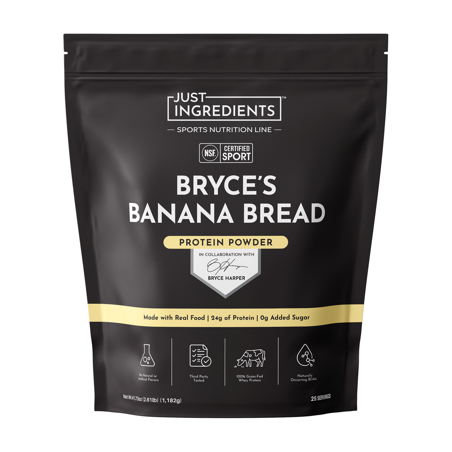 JUST INGREDIENTS Protein Powder, 20 Servings, Supports Muscle Recovery & Energy*
