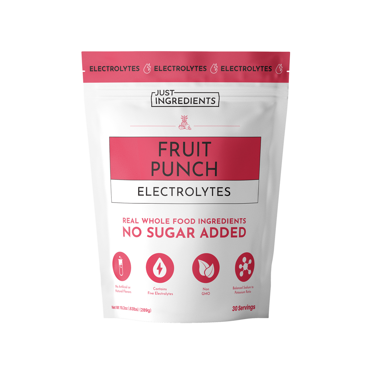 JUST INGREDIENTS Electrolytes  Hydration Powder  10 Stick Packets