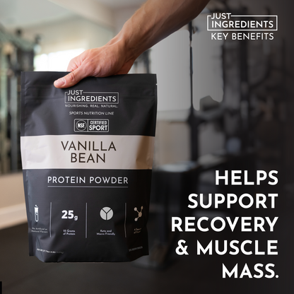 JUST INGREDIENTS Protein Powder, 20 Servings, Supports Muscle Recovery & Energy*