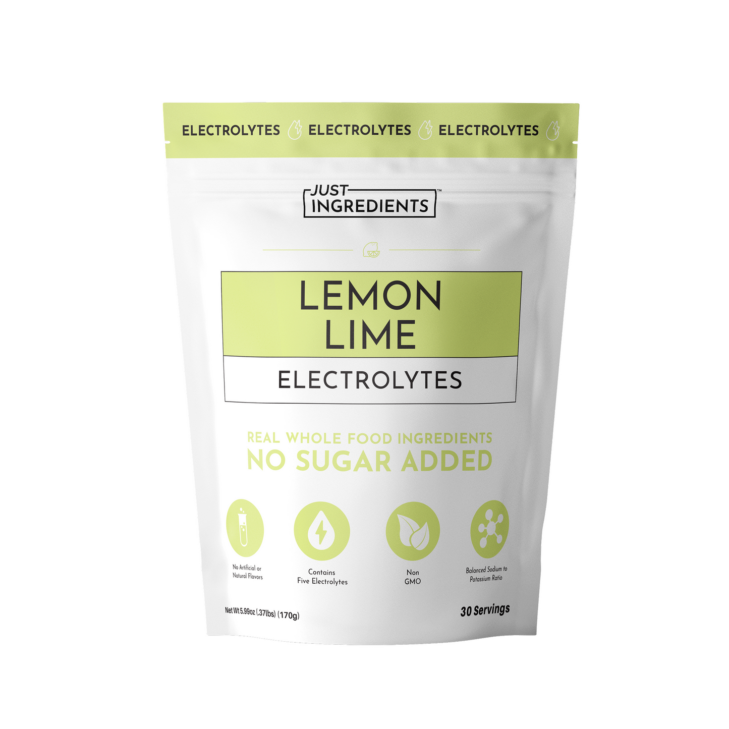 JUST INGREDIENTS Electrolytes  Hydration Powder  10 Stick Packets