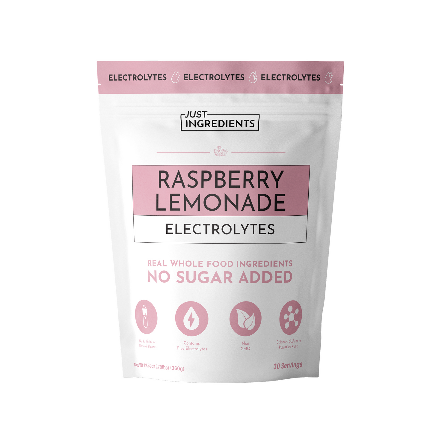 JUST INGREDIENTS Electrolytes  Hydration Powder  10 Stick Packets