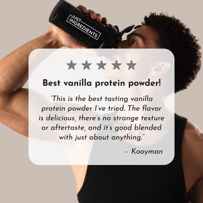 JUST INGREDIENTS Protein Powder, 20 Servings, Supports Muscle Recovery & Energy*