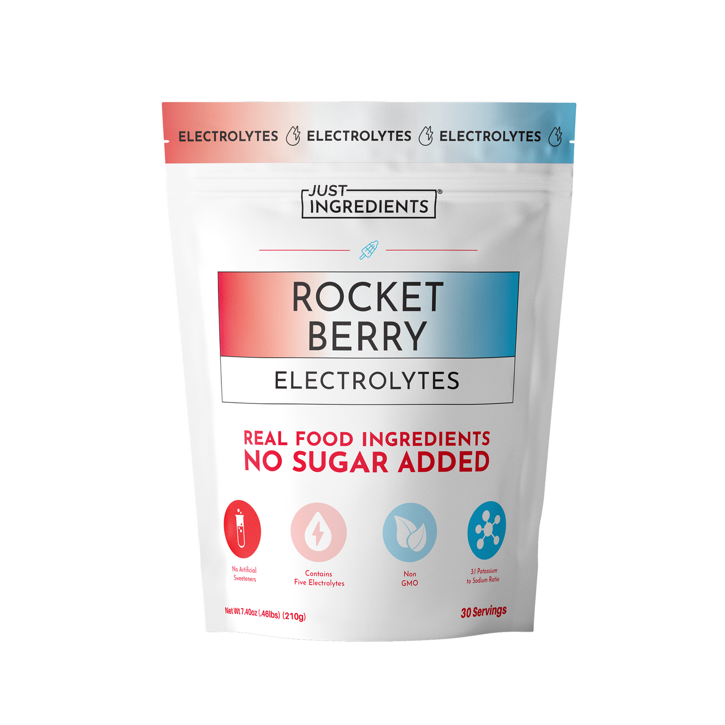 JUST INGREDIENTS Electrolytes  Hydration Powder  10 Stick Packets