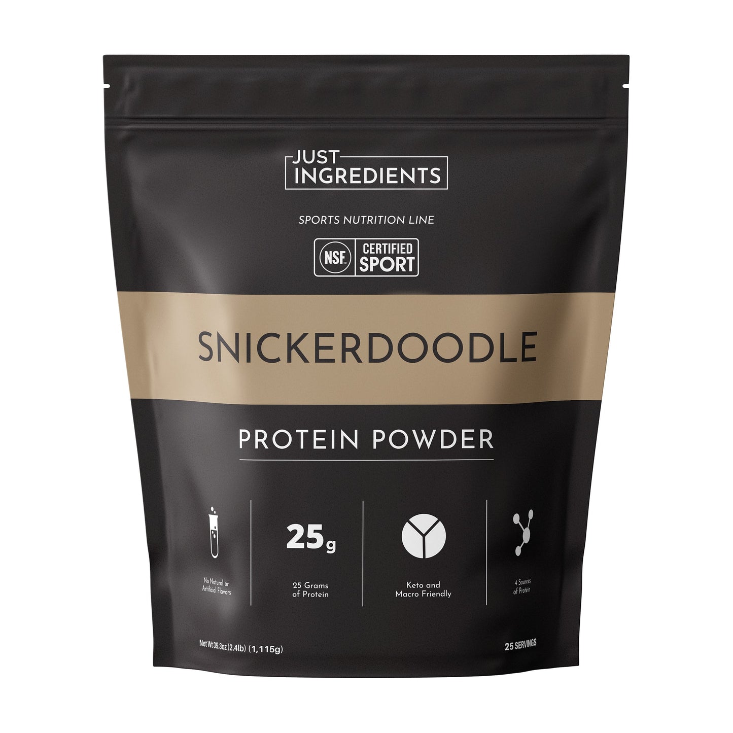 JUST INGREDIENTS Protein Powder, 20 Servings, Supports Muscle Recovery & Energy*