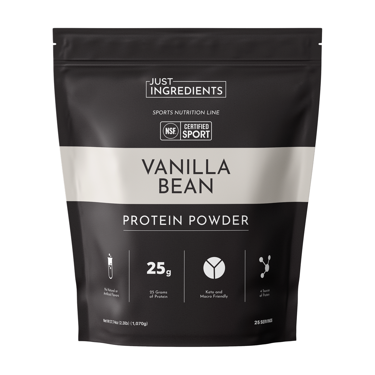 JUST INGREDIENTS Protein Powder, 20 Servings, Supports Muscle Recovery & Energy*